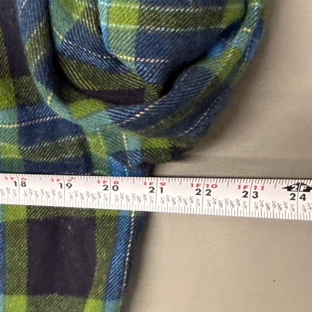 Pendleton Wool Plaid Flannel Loop Collar 60s Shir… - image 5